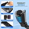 Upgraded Electric Grill Brush with Adjustable Angle, 3-Speed Power, Waterproof - Cordless Rechargeable BBQ Cleaner for Grates (Black)