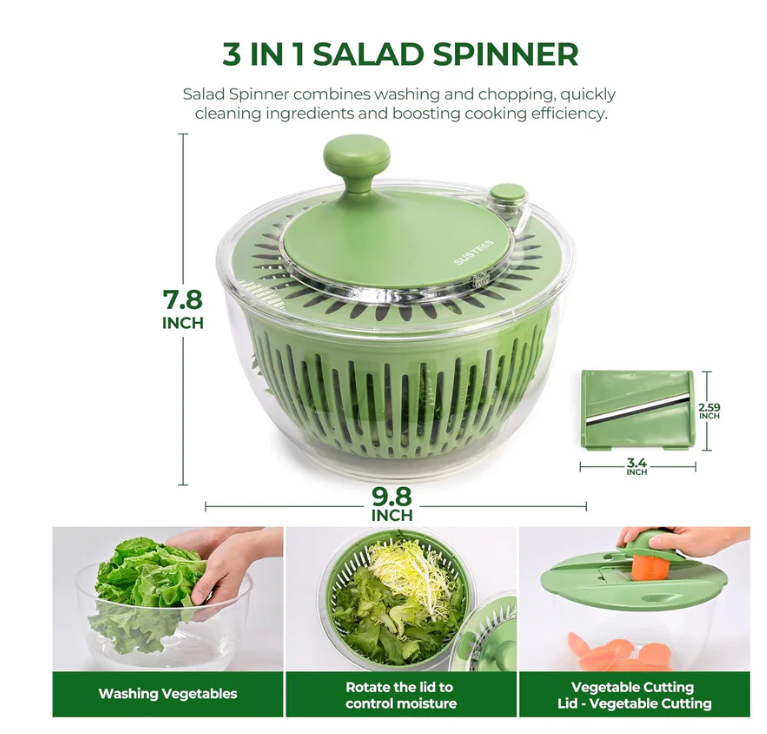 REVRO Multifunctional Vegetable Salad Dehydrator And Cutter