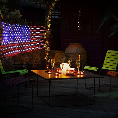Led Flag Net Lights For July 4th