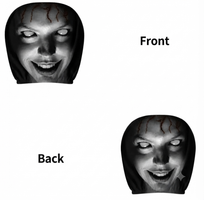 Scary Headrest Covers for Cars  Pack of 2