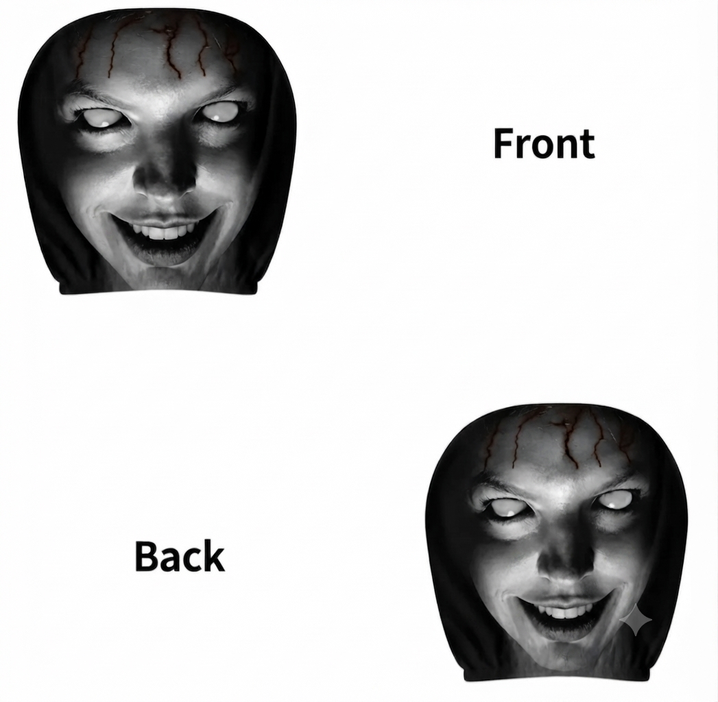 Scary Headrest Covers for Cars  Pack of 2