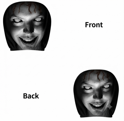 Scary Headrest Covers for Cars  Pack of 2