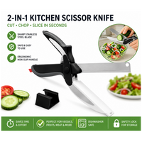 2-in-1 Kitchen Scissor Knife